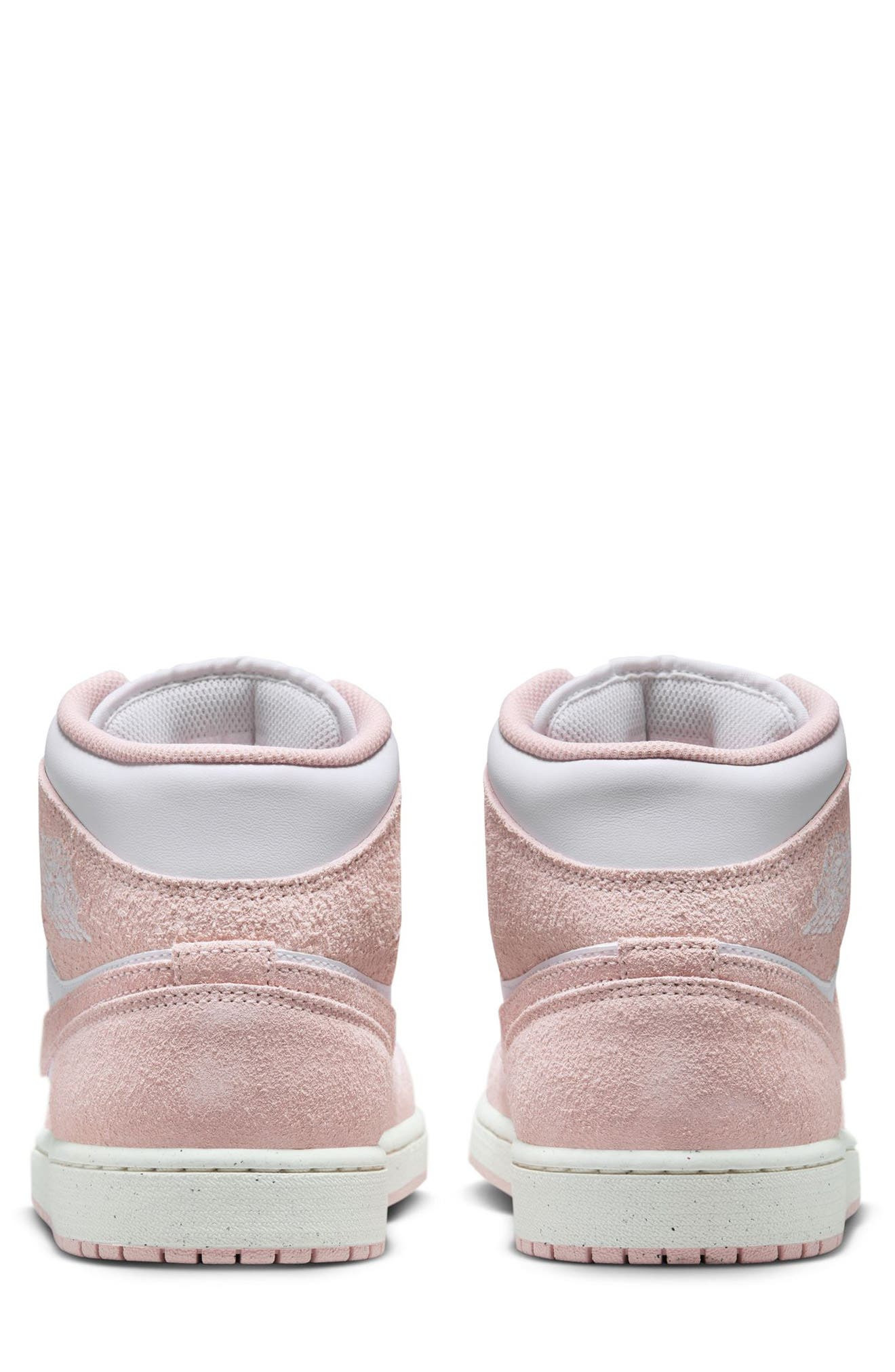 Air Jordan 1 Mid SE Sneaker in White/Legend Pink/Sail at Nordstrom - 5