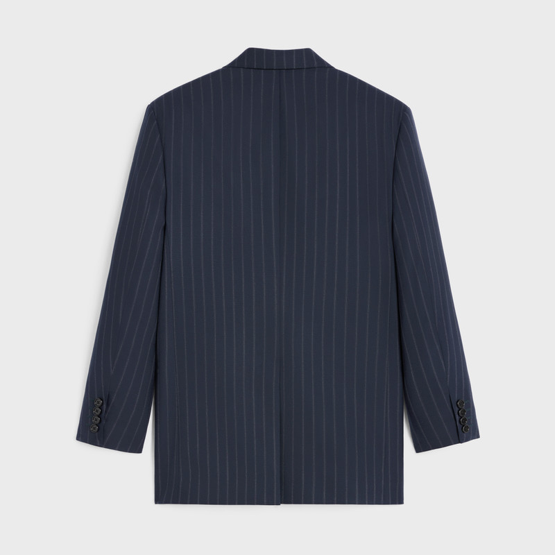 CELINE tommy jacket in striped wool outlook