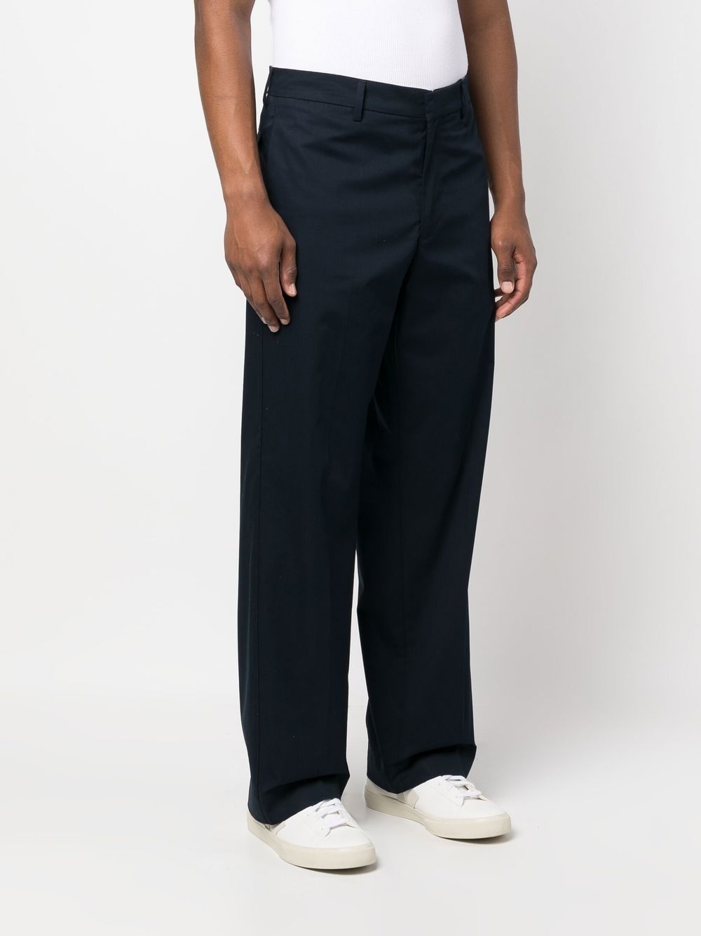 mid-rise straight-leg trousers - 3