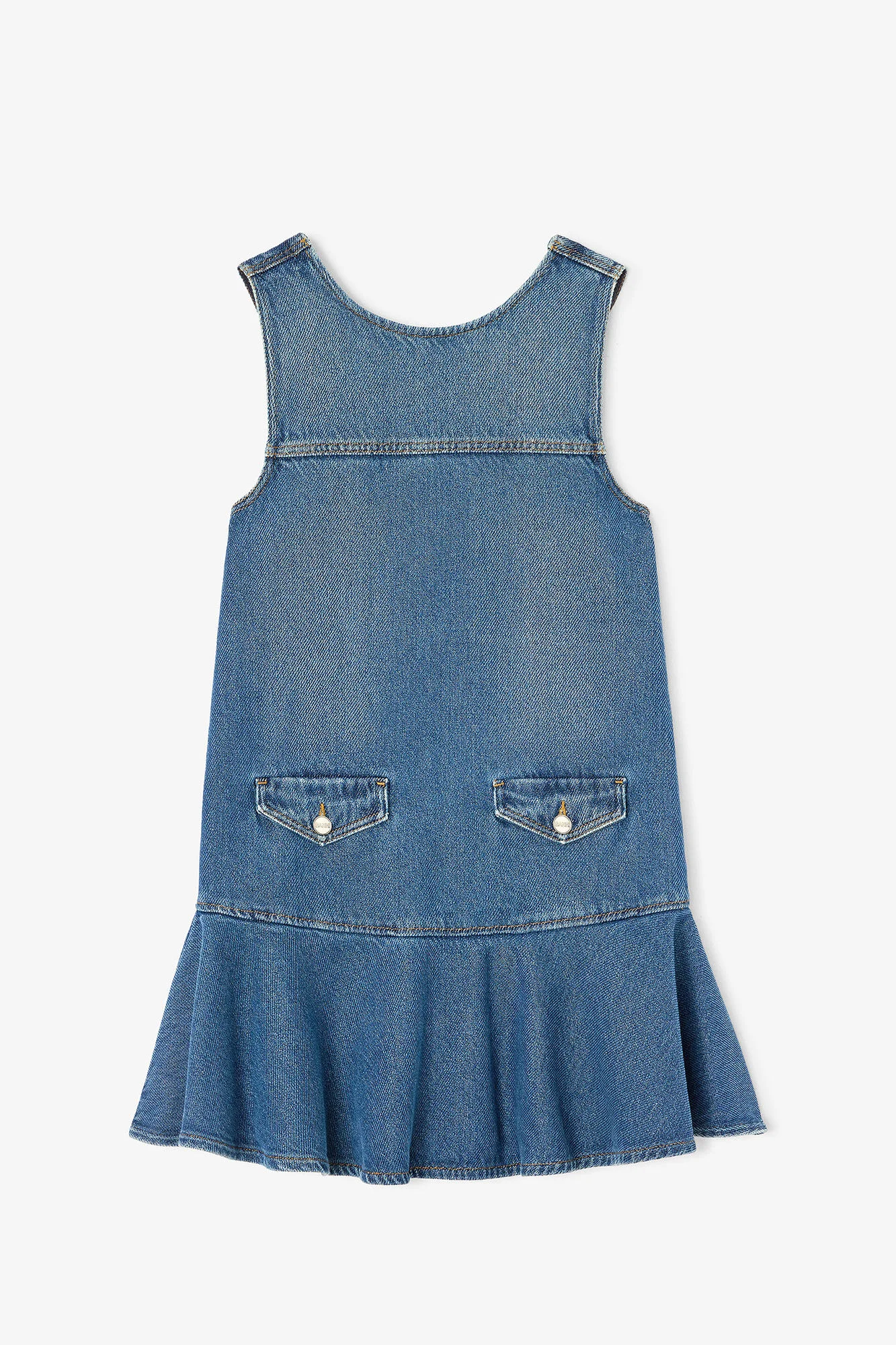 LIGHT DENIM MINI DRESS - 1