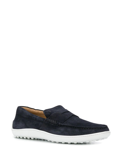 Tod's contrast sole loafers outlook