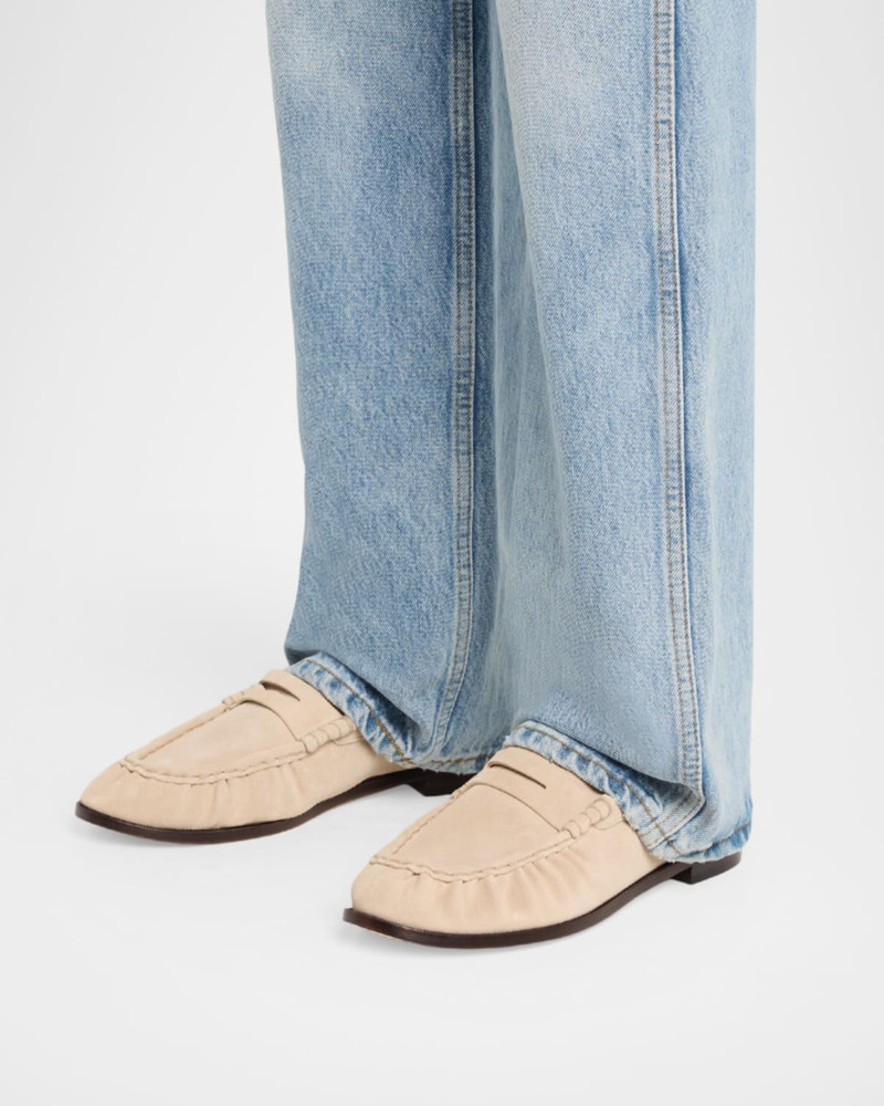 rag & bone Lexi Suede Penny Loafers outlook