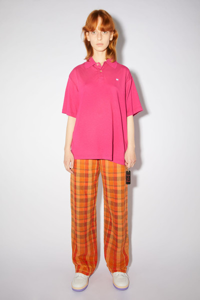 Acne Studios Polo shirt - Fuchsia pink outlook