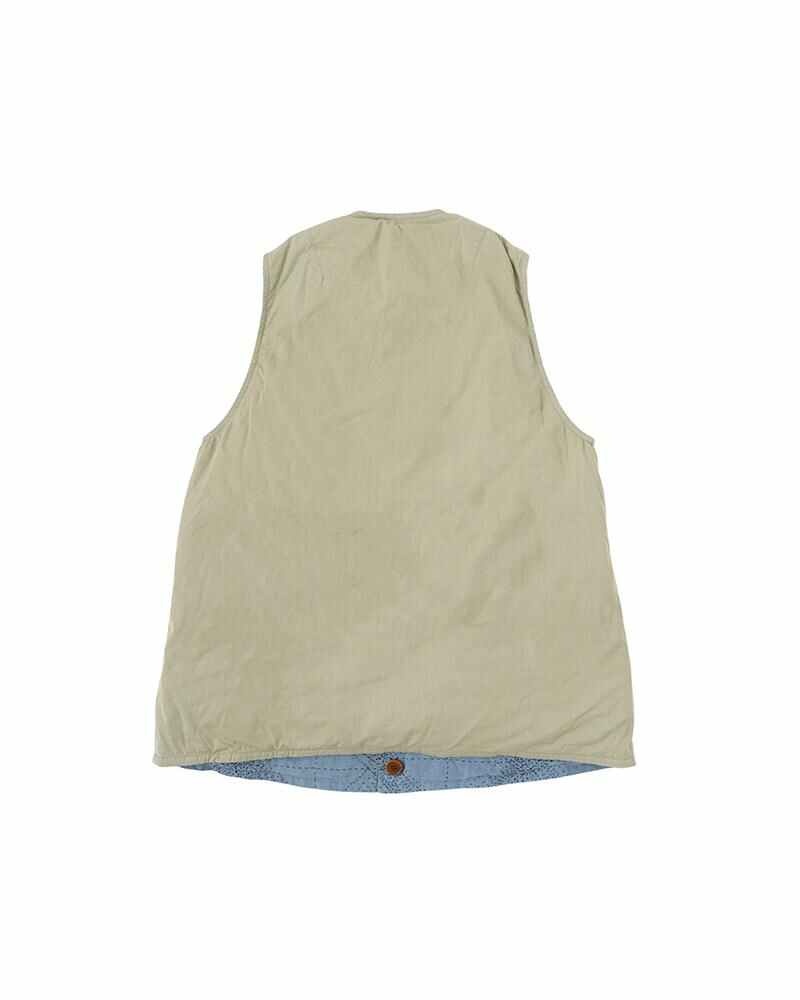 KORA DOWN VEST SASHIKO LT.GREEN - 2