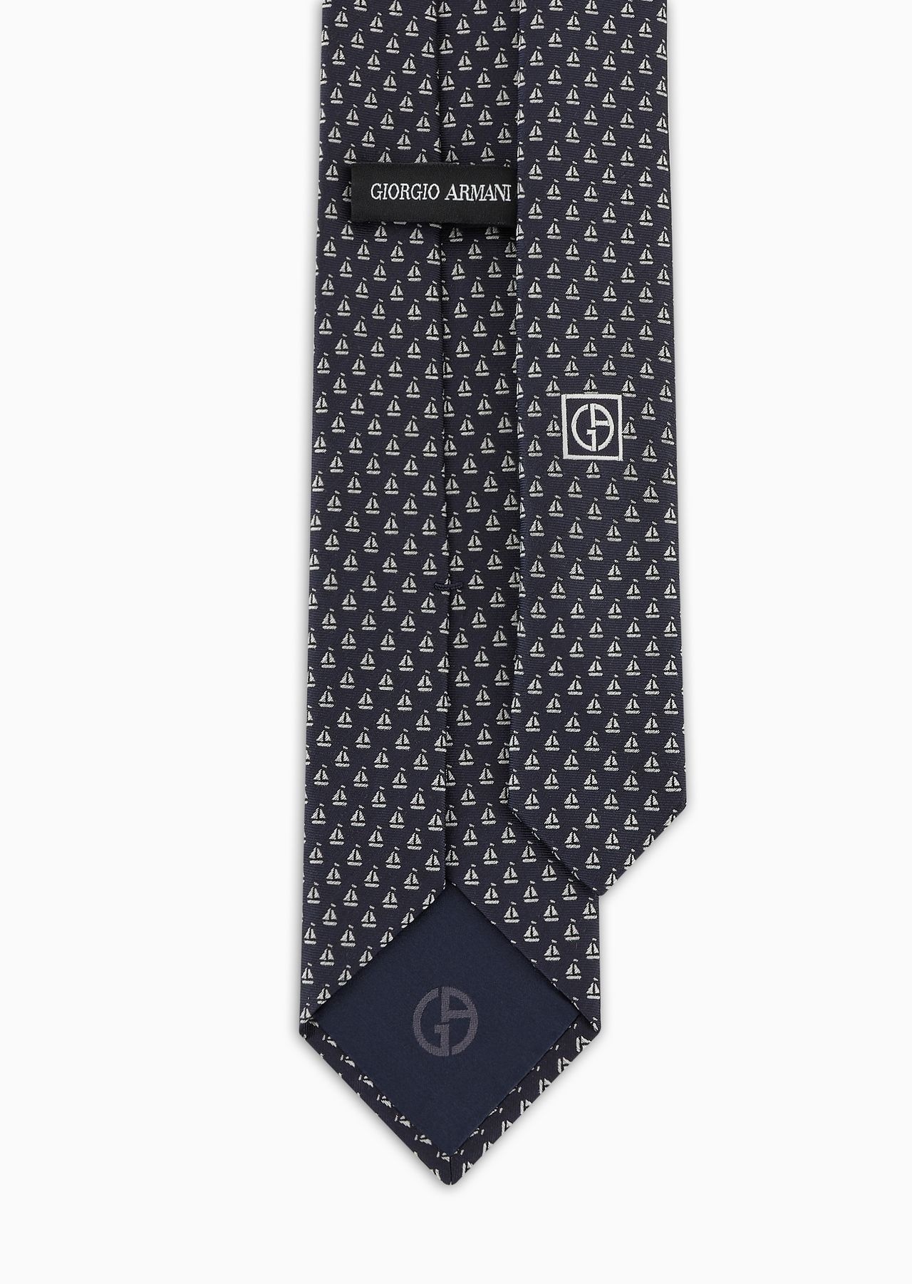 Silk and cotton jacquard tie - 2