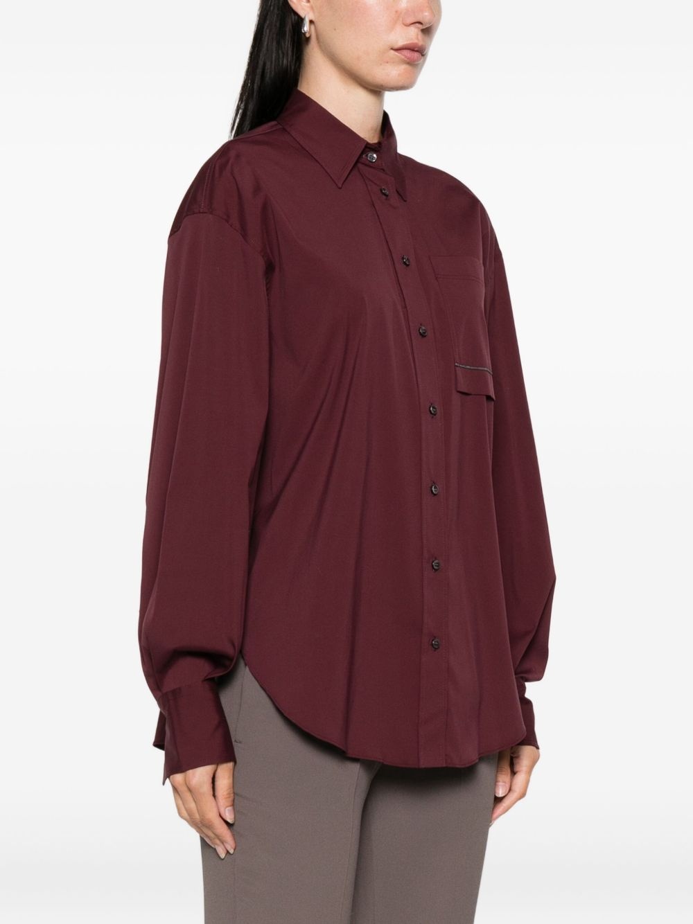 Monili chain-embellished shirt - 3