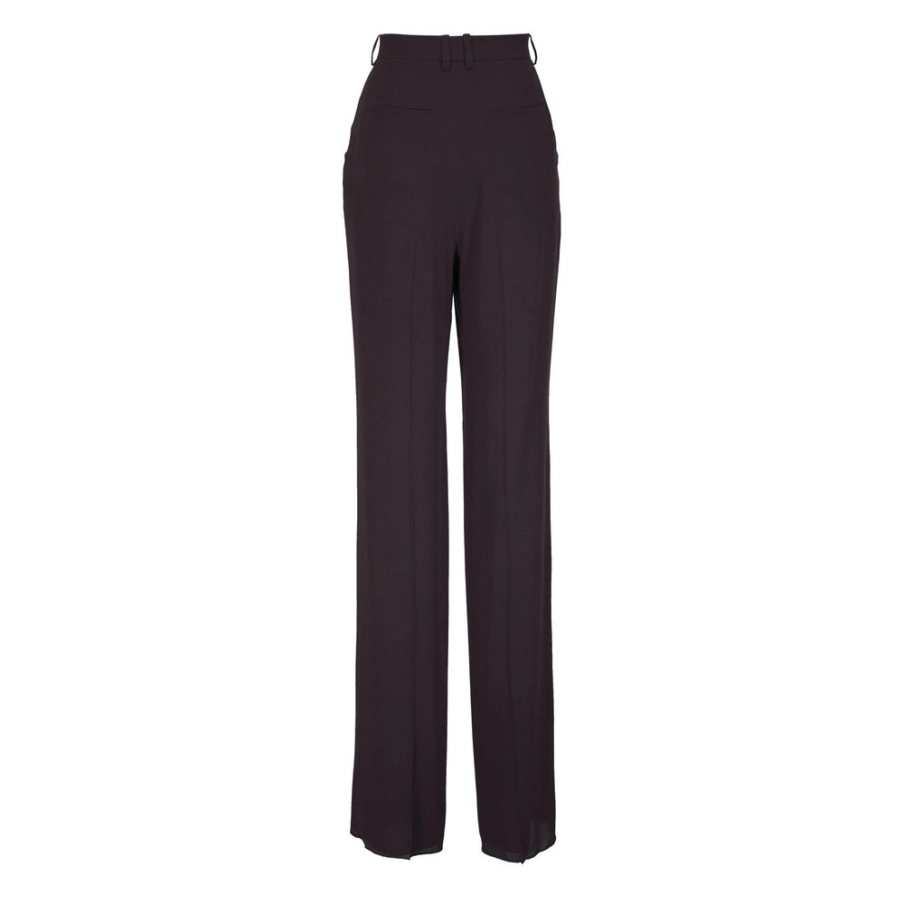 Saint Laurent Brown Trousers - Straight Trousers Women - 2