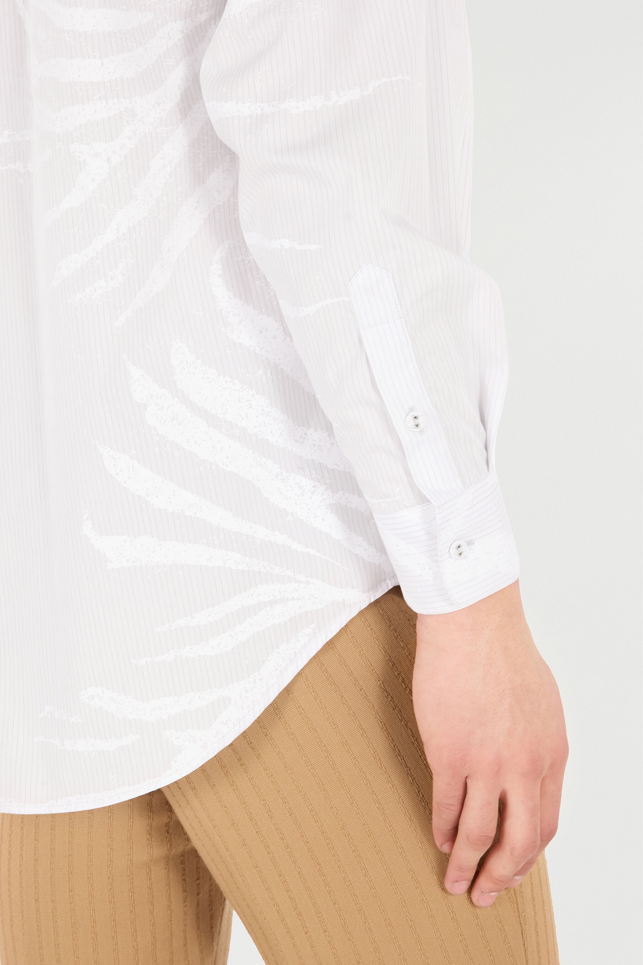 Silk Shirt With Tiger Skin Print - 7