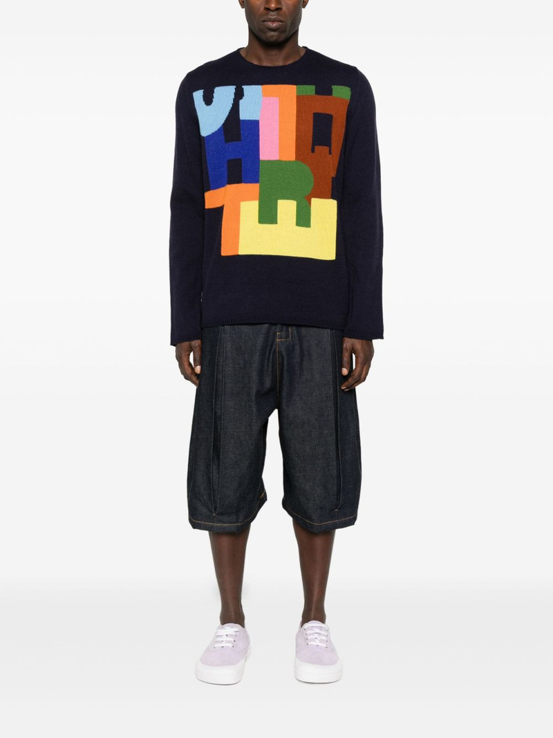 Comme des Garçons SHIRT intarsia-knit sweater outlook