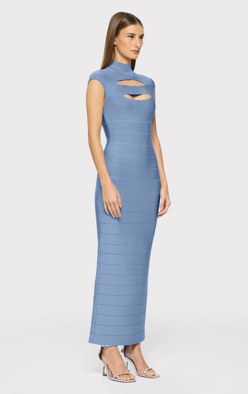 CAP SLEEVE CUT-OUT GOWN 6