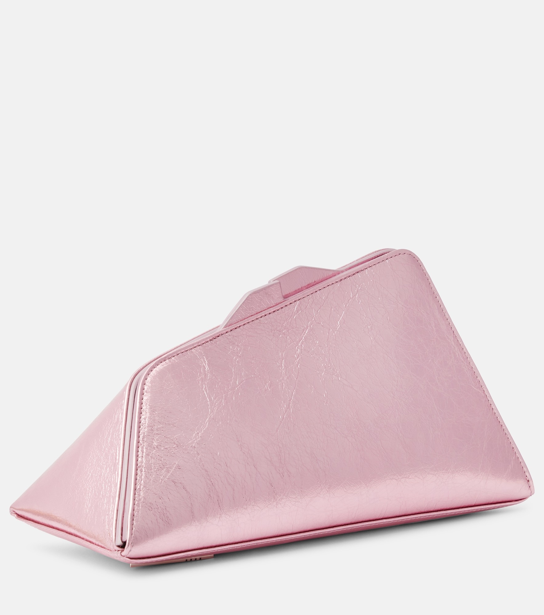 8.30 PM metallic leather clutch - 4