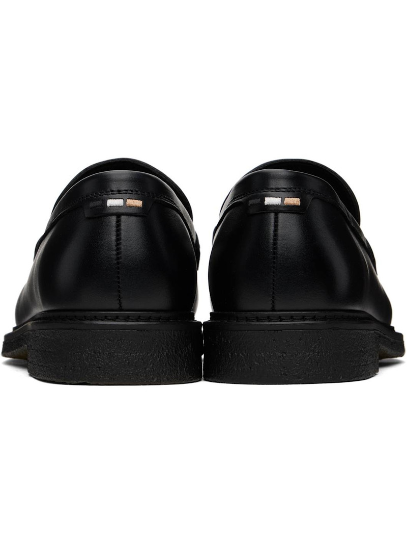 Black Polished-Leather Loafers 2