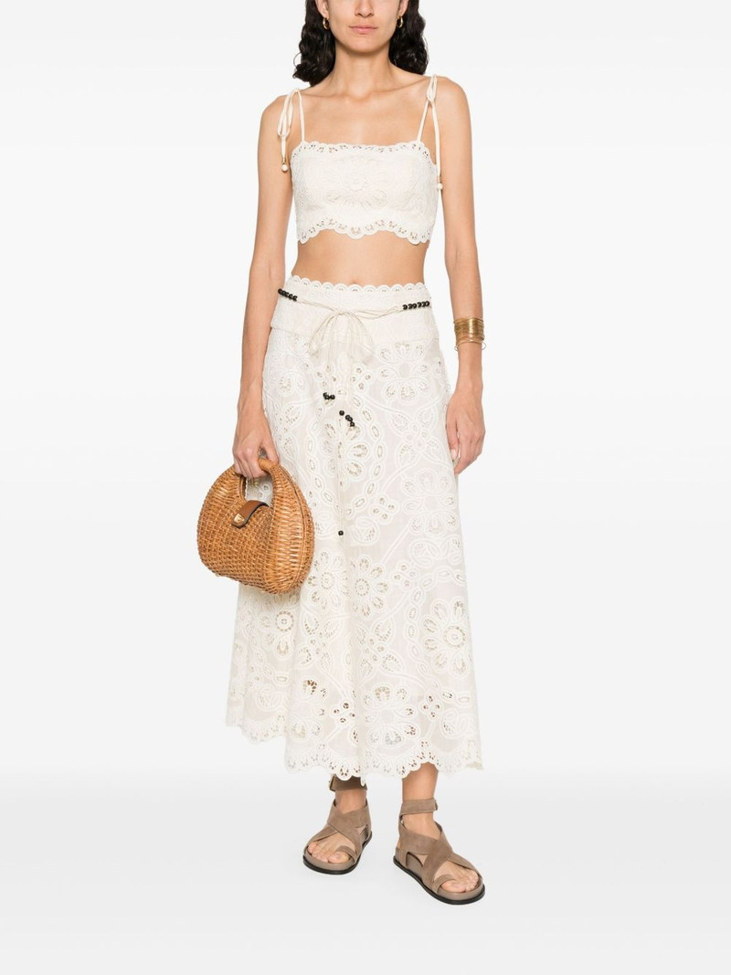 Zimmermann Rhiannon embroidered skirt outlook