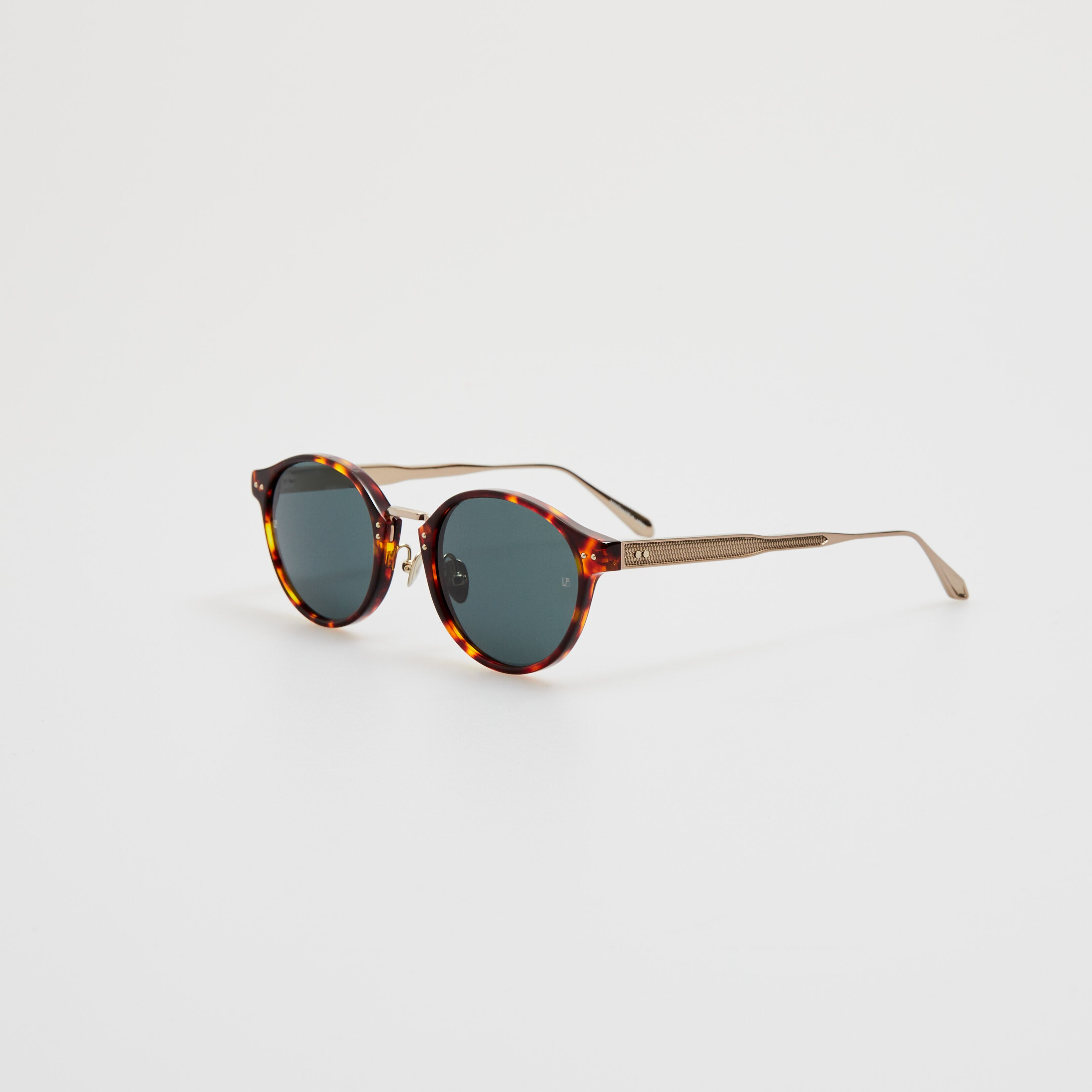 Men's Marco Oval Sunglasses in Dark Tortoiseshell - 2