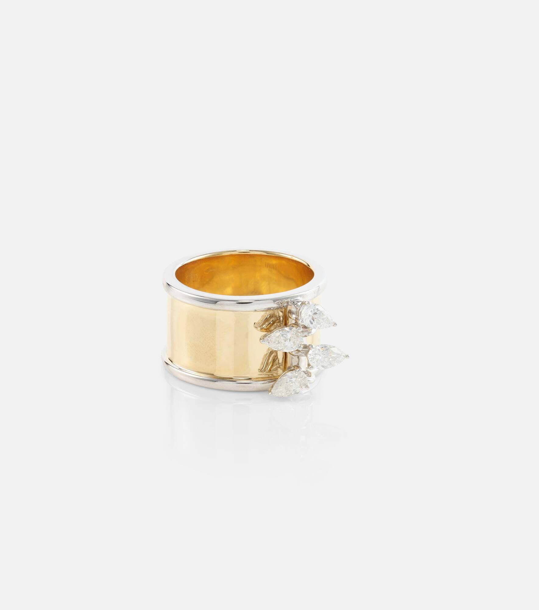 Erin 18kt gold and white gold ring with diamonds - 4