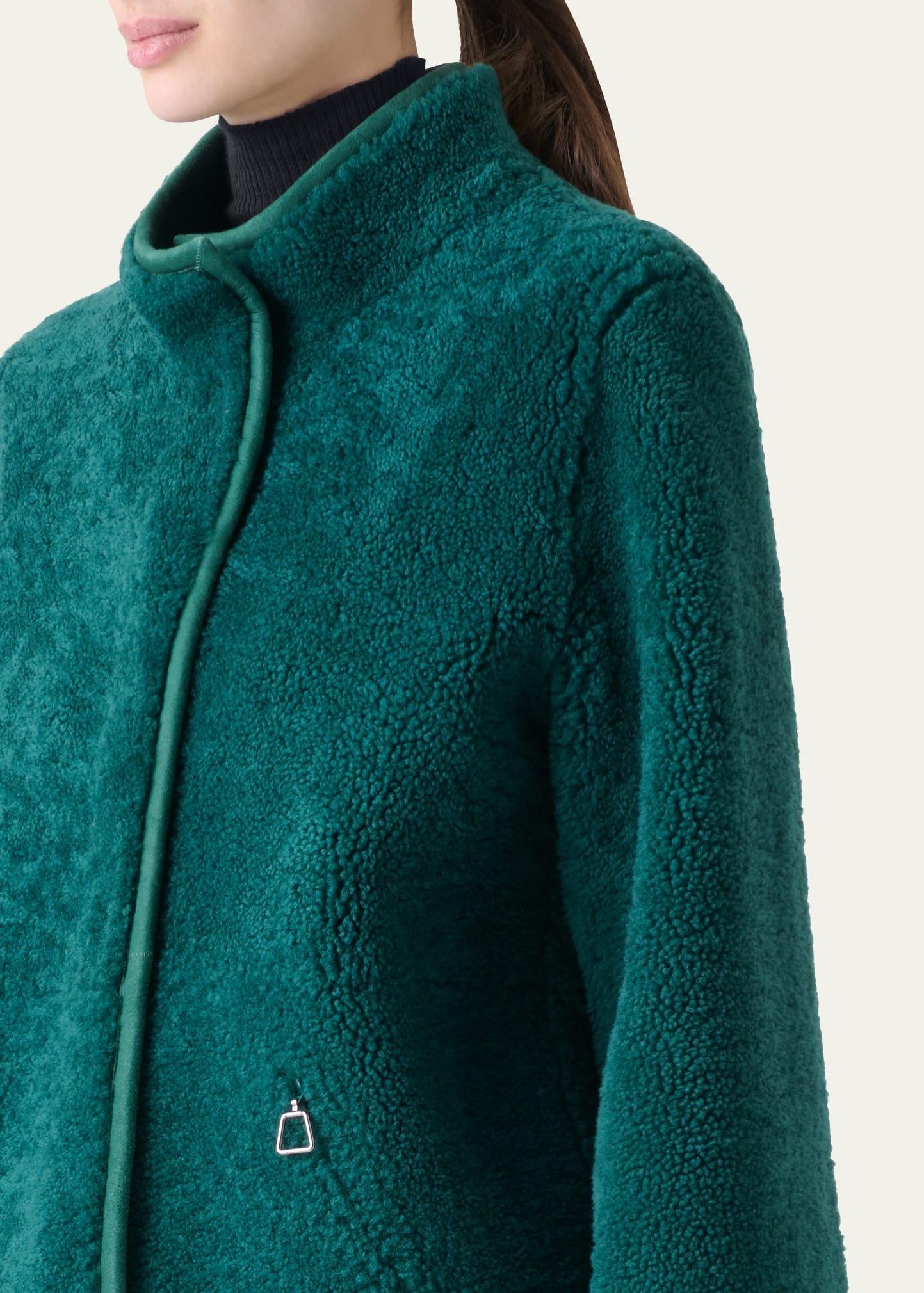 Dru Reversible Shearling and Leather Jacket - 5