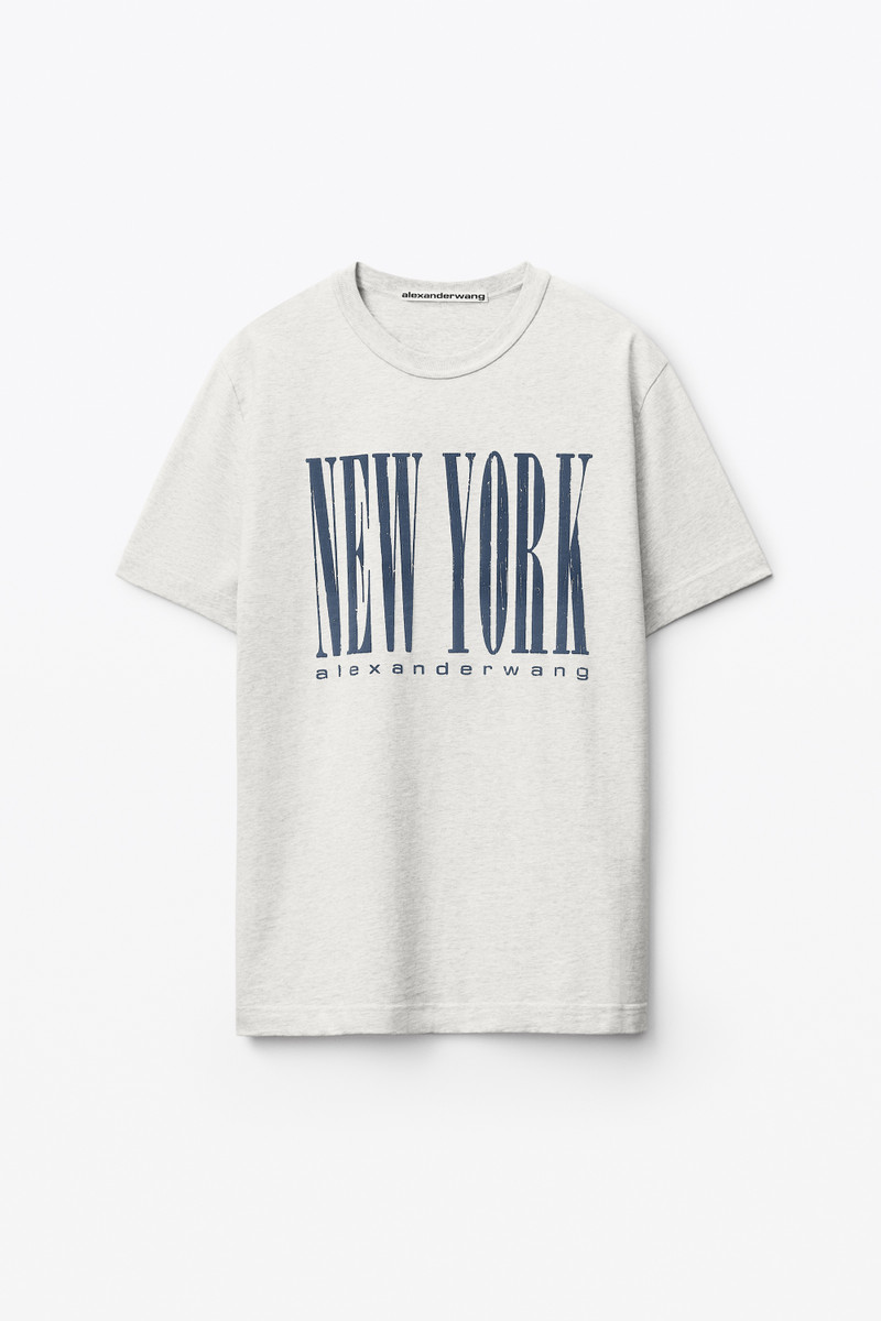 NY PUFF GRAPHIC TEE IN COMPACT JERSEY 1