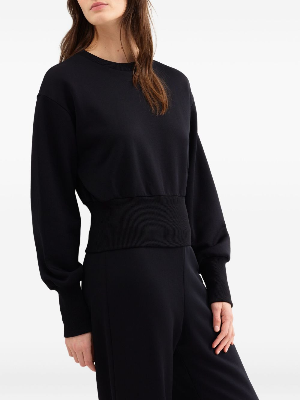 banded cuffed sweatshirt - 4
