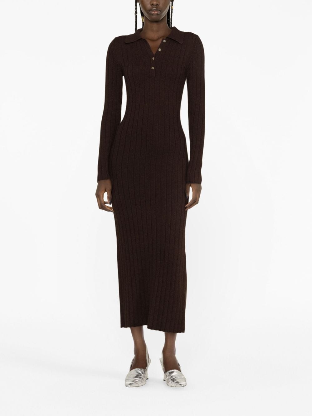 ribbed cashmere dress - 2