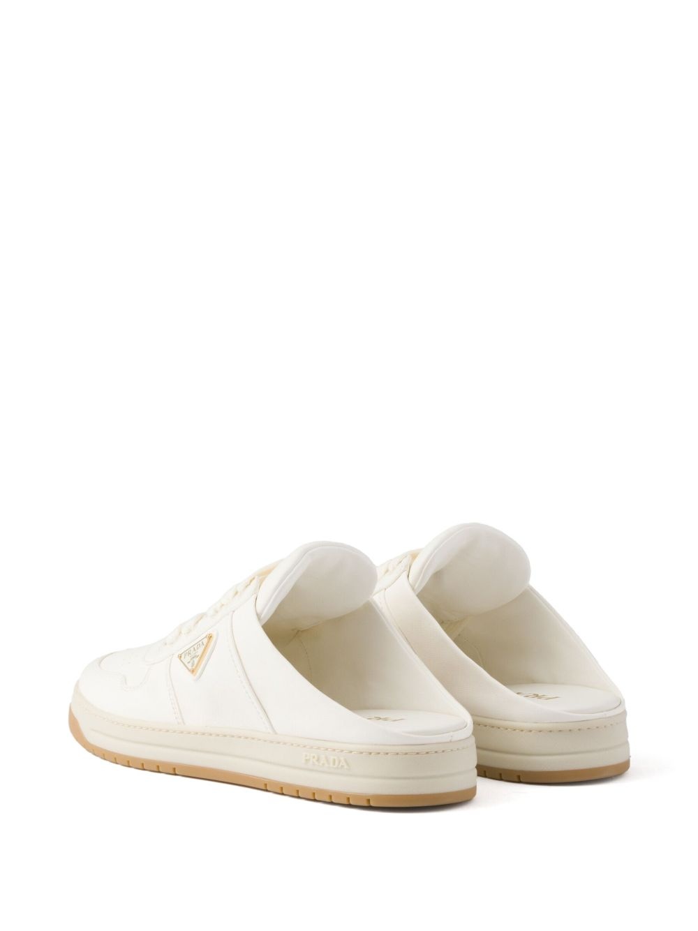leather sneaker mules - 3