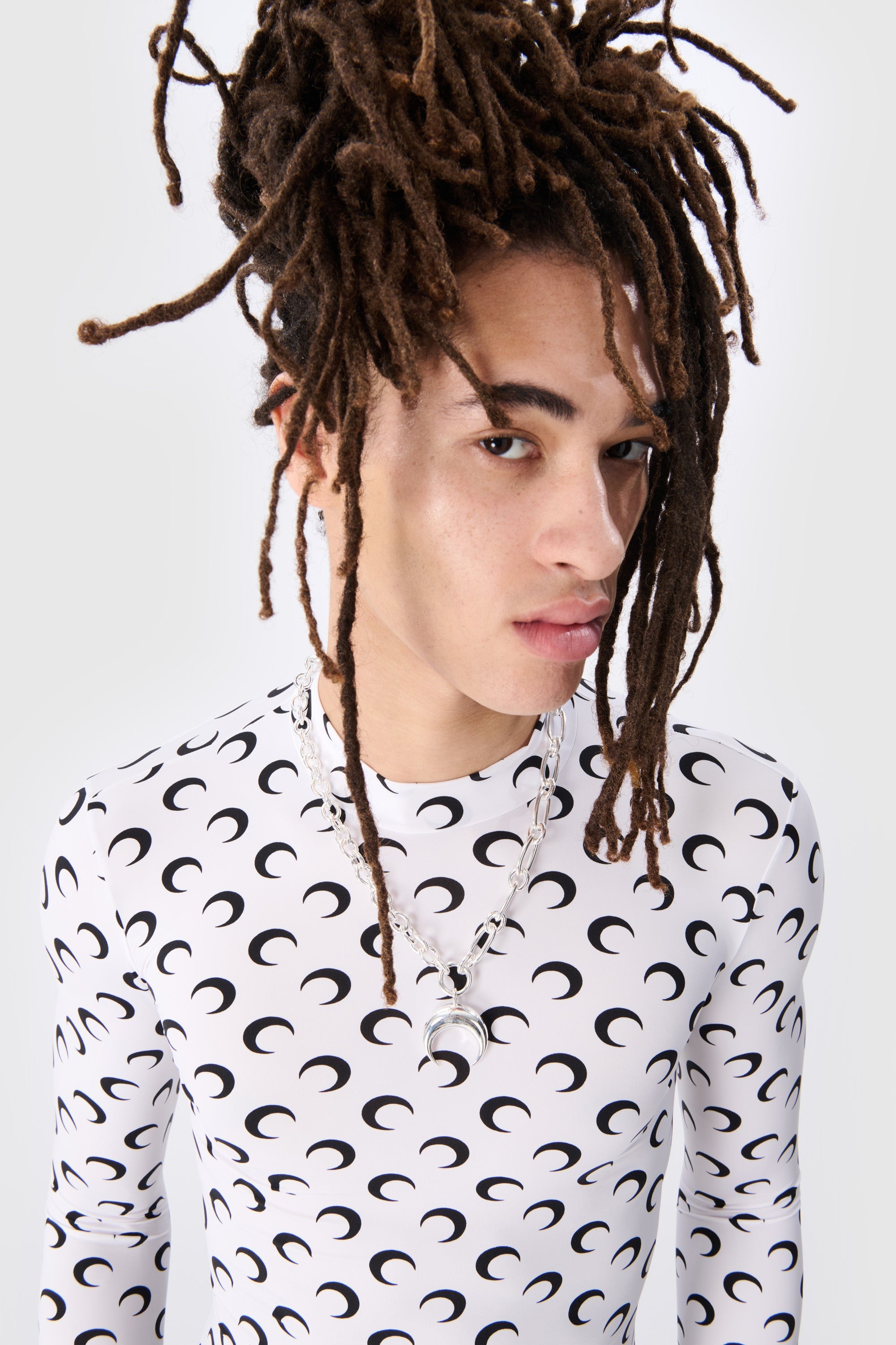 Regenerated All Over Moon Jersey Second Skin Top - 3