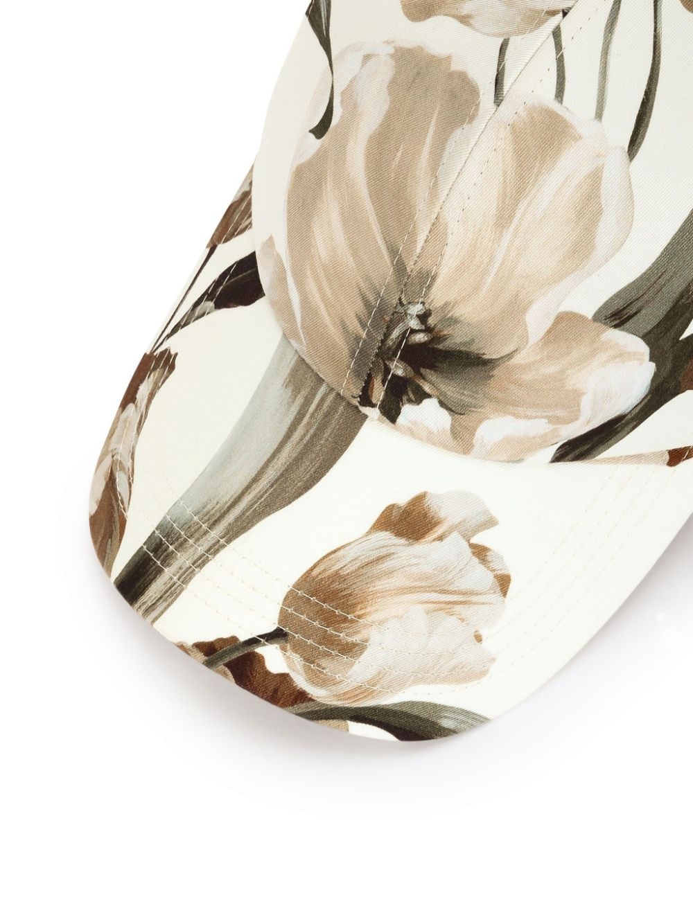 floral-print cotton cap - 3