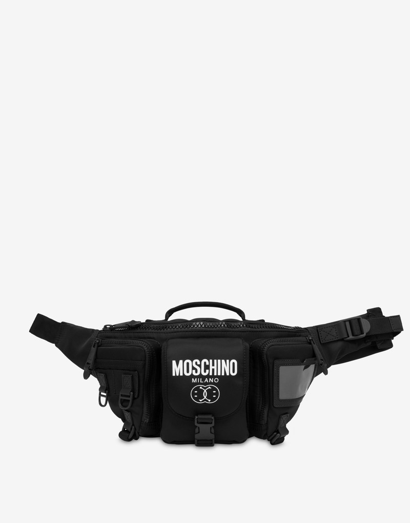 DOUBLE SMILEY® LARGE NYLON BELT BAG 1