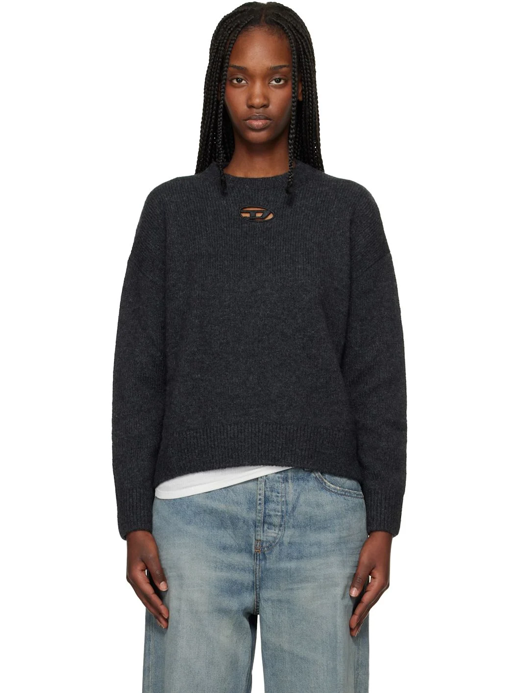 Gray M-Areeta Sweater - 1