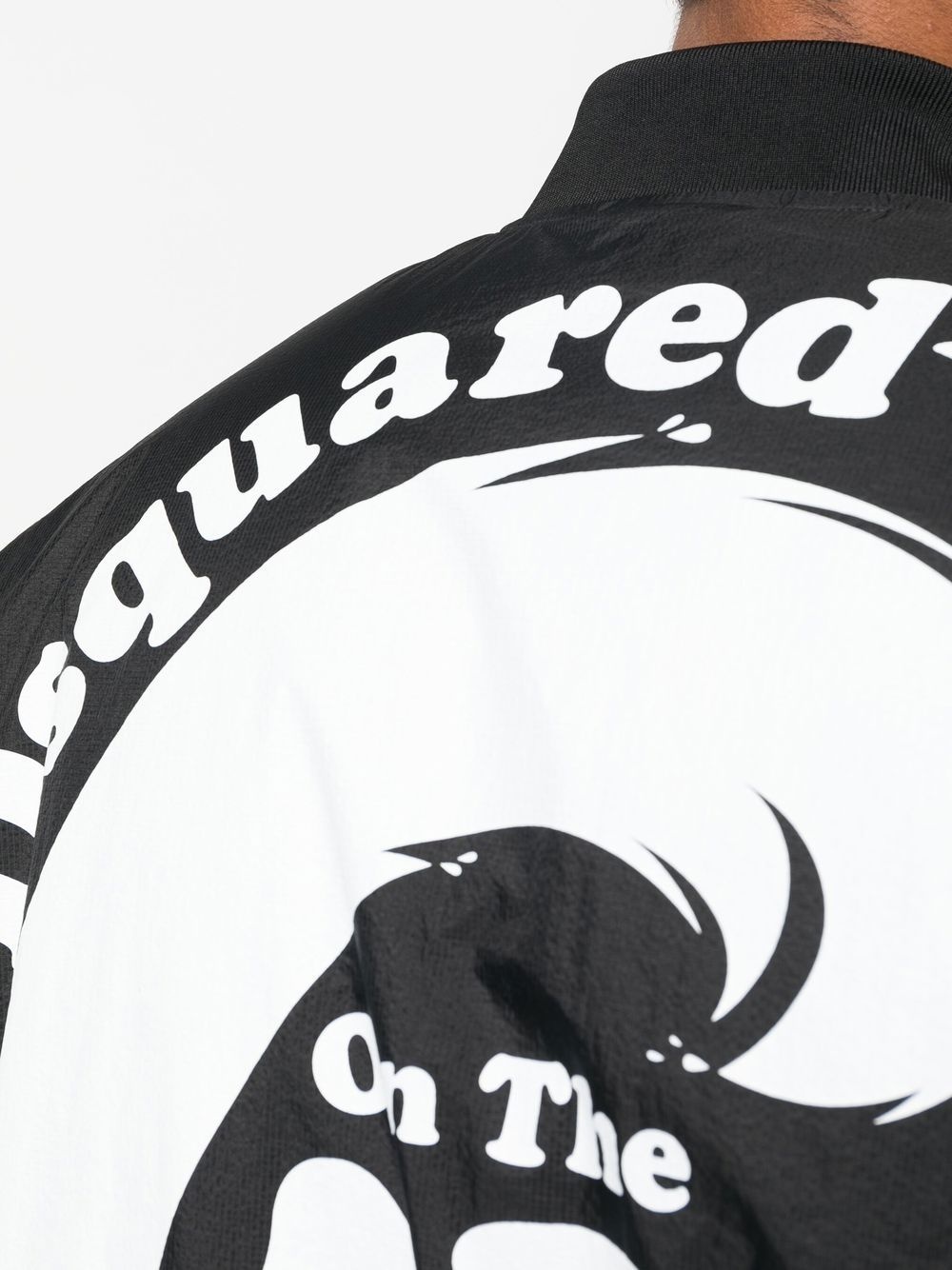 logo-print bomber jacket - 5