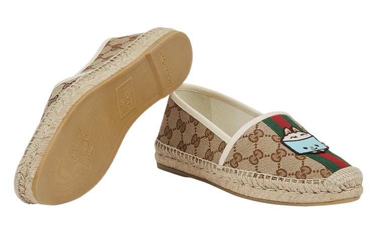 (WMNS) Gucci x Pikarar Appliqu GG Shoes 'Beige' 737513-FABOS-9743 - 6