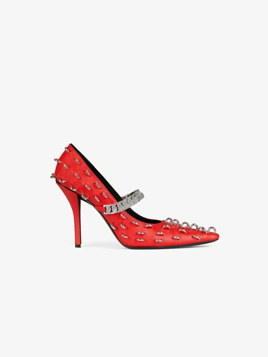 【関税＆送料込み】Givenchy With Heel Givenchy PUMPS IN LEATHER WITH METALLIC DETAILS | REVERSIBLE