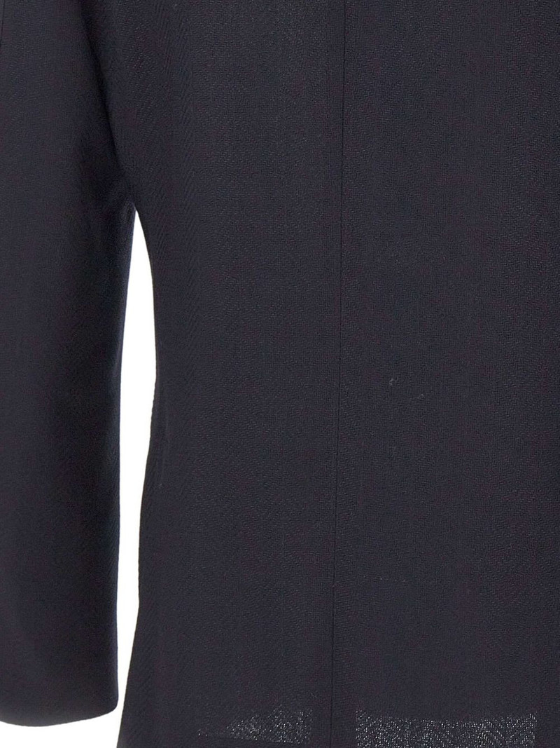 herringbone-pattern double-breasted blazer 5