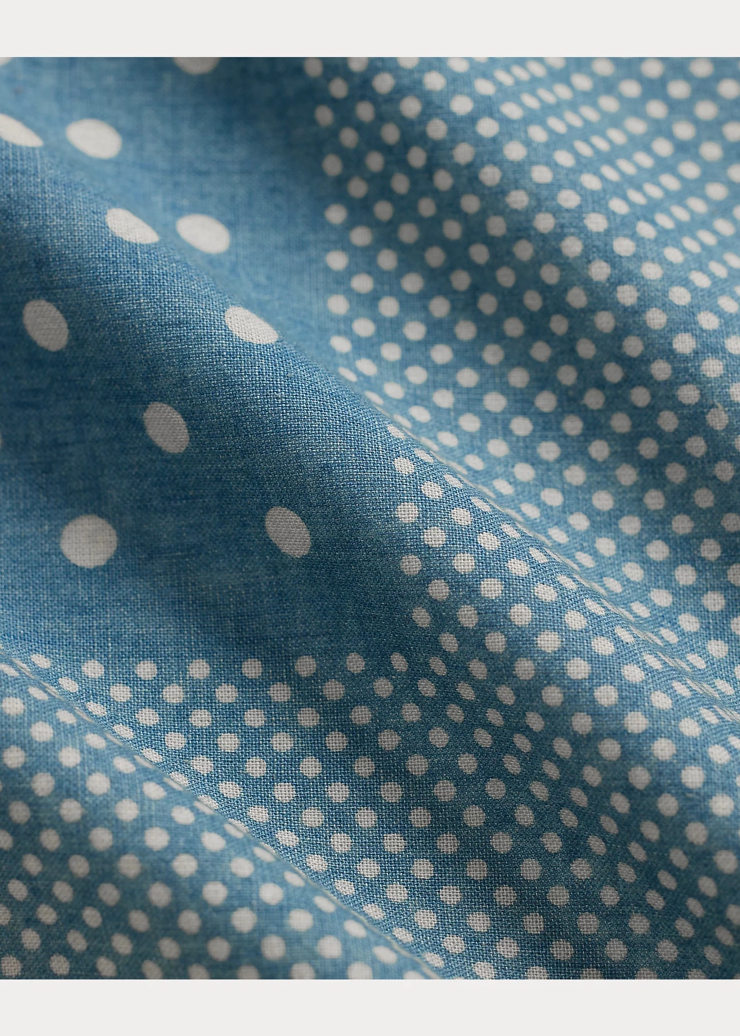 Indigo Polka-Dot Cotton Bandanna - 3