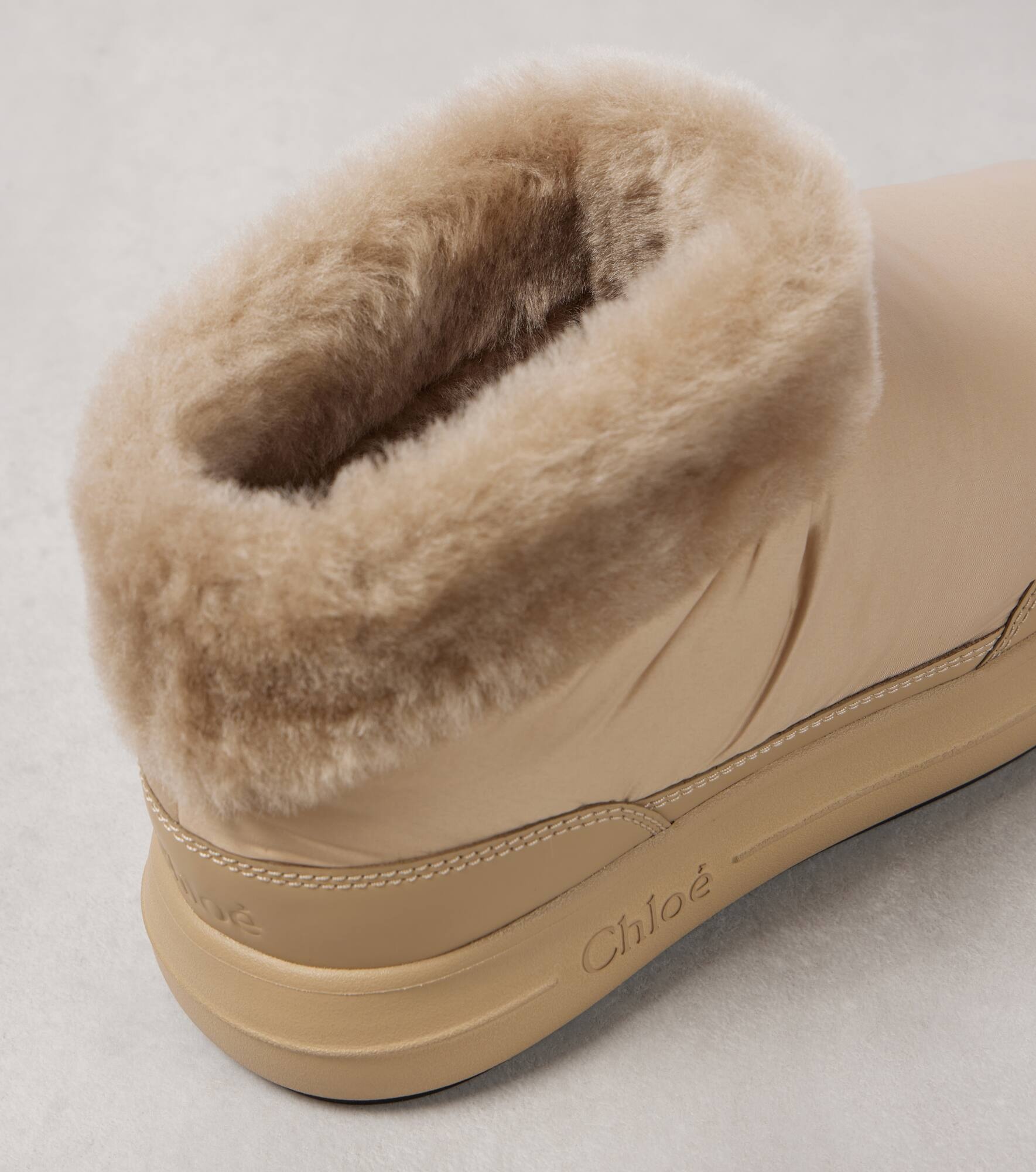 Polar shearling-trimmed ankle boots - 4