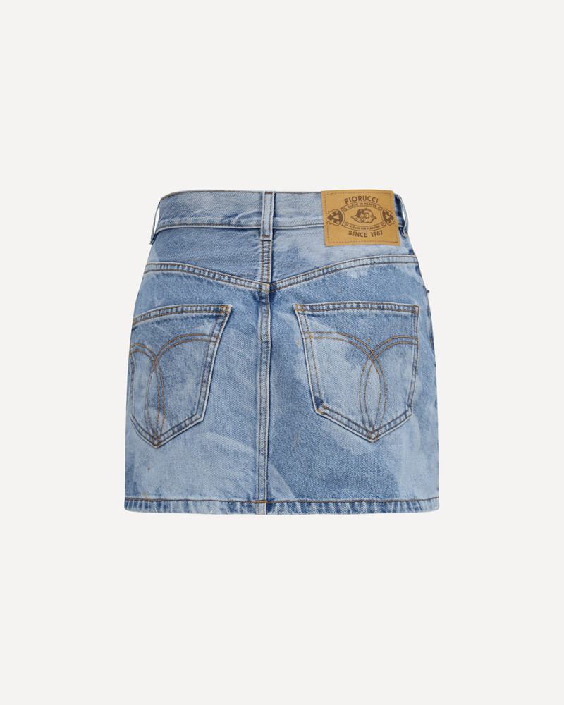FIORUCCI Angel-print denim mini Skirt outlook