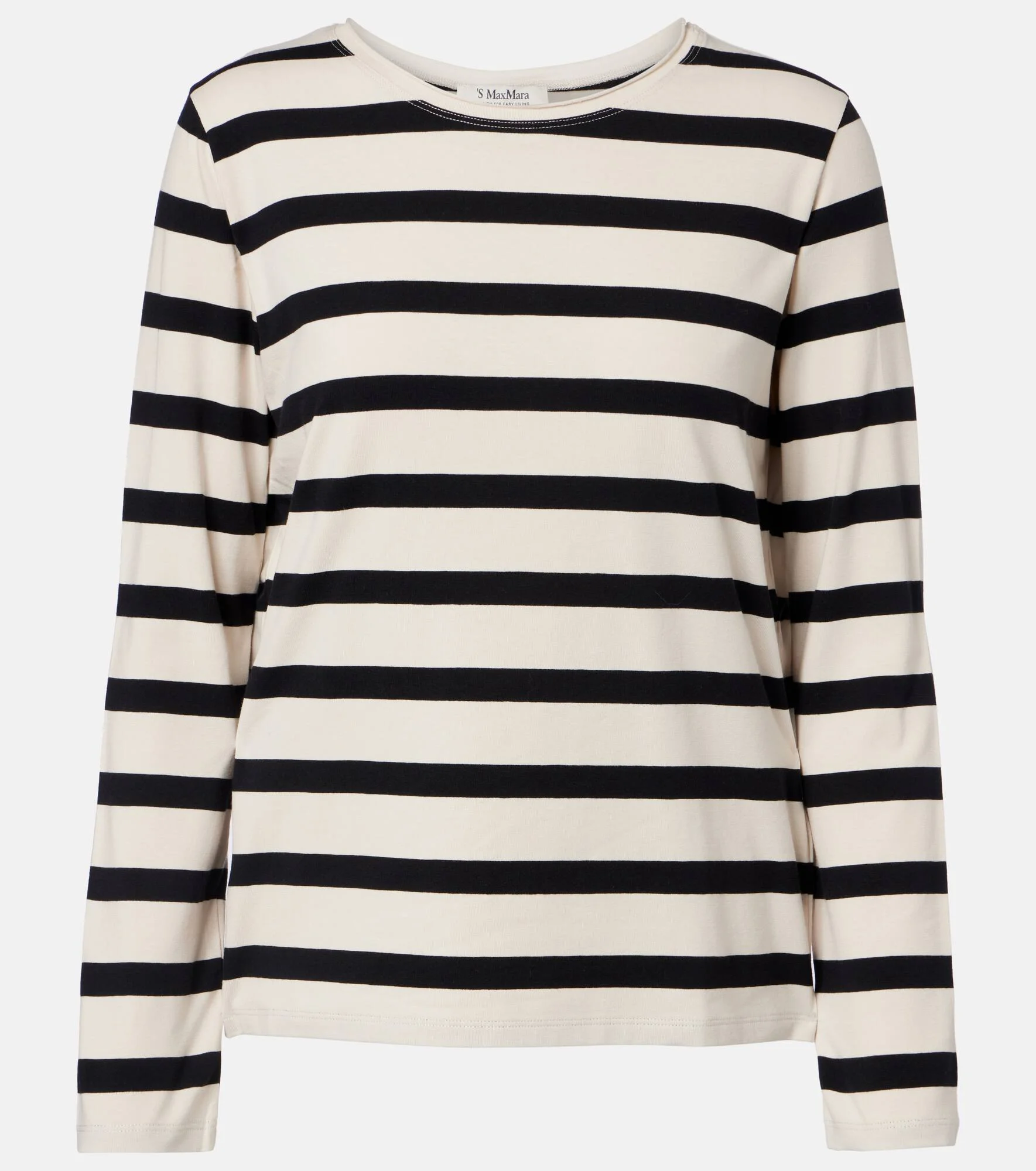 Divina striped cotton-blend jersey T-shirt - 1