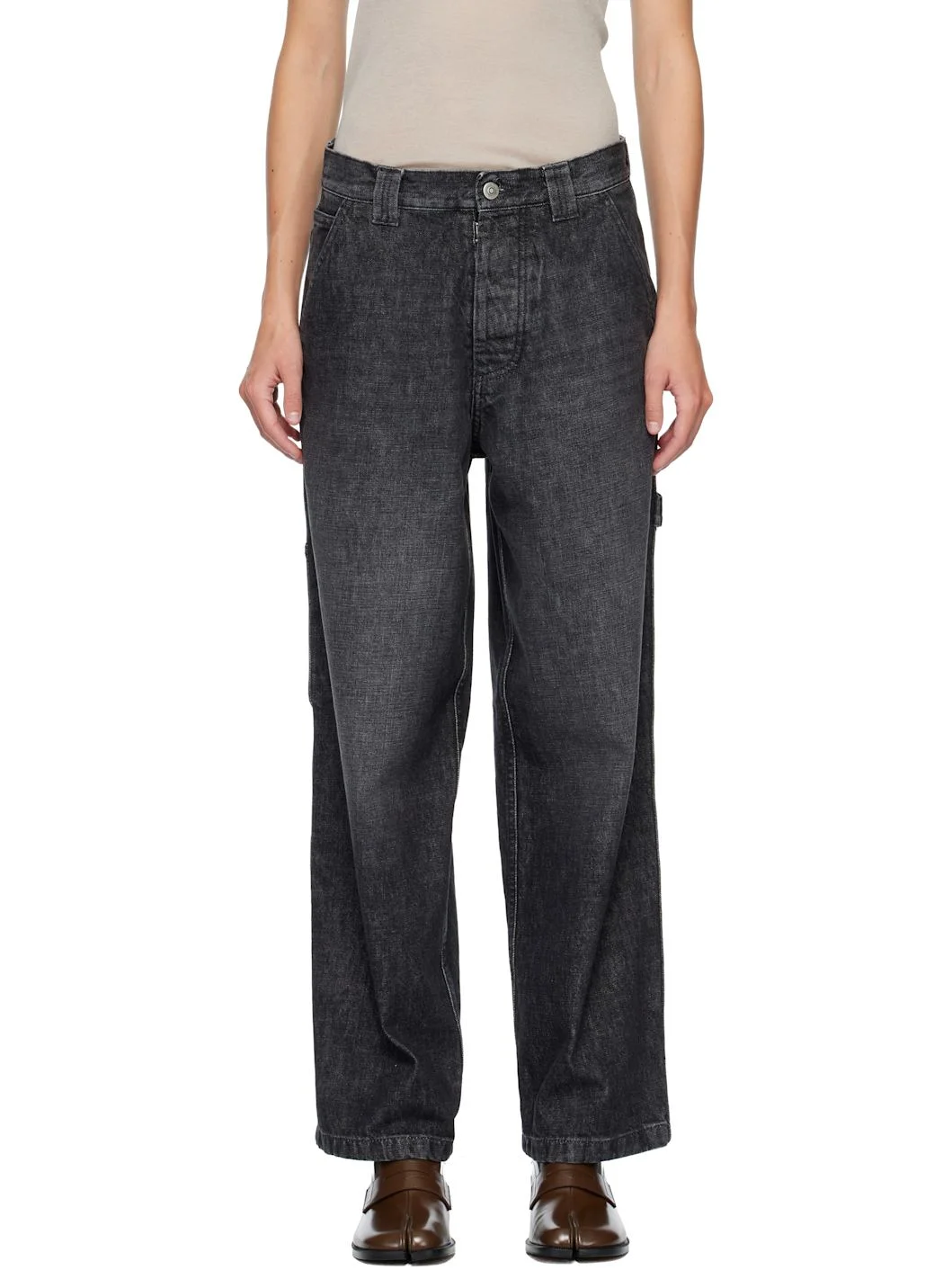 Black 5 Pockets Jeans - 1