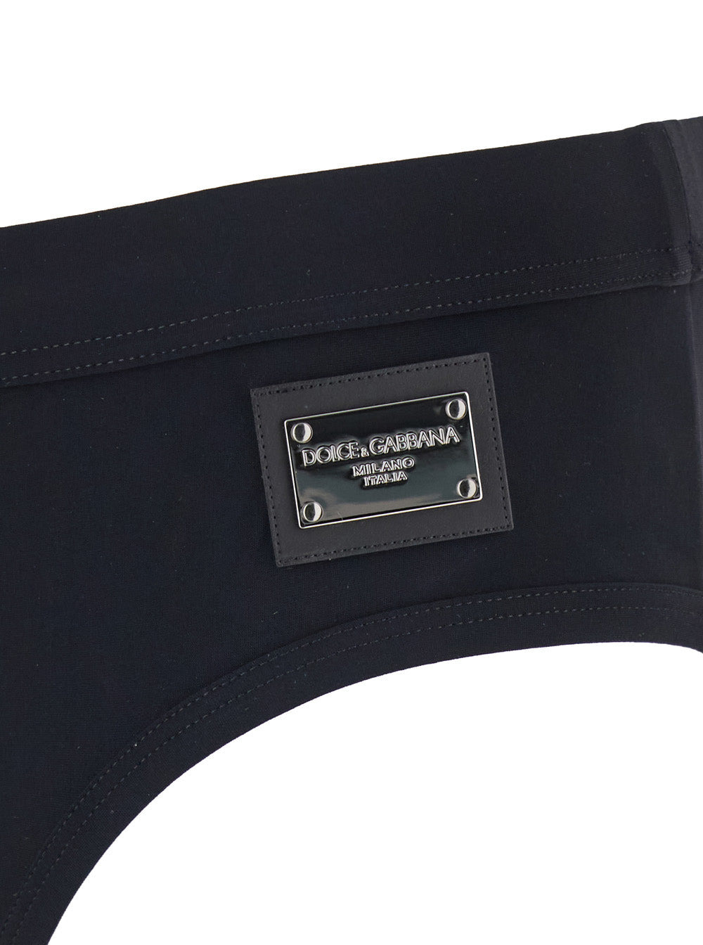 Dolce & Gabbana Men Black Swimwear With Logo Drawstring And Logo Tag In Tech Fabric Man - 3