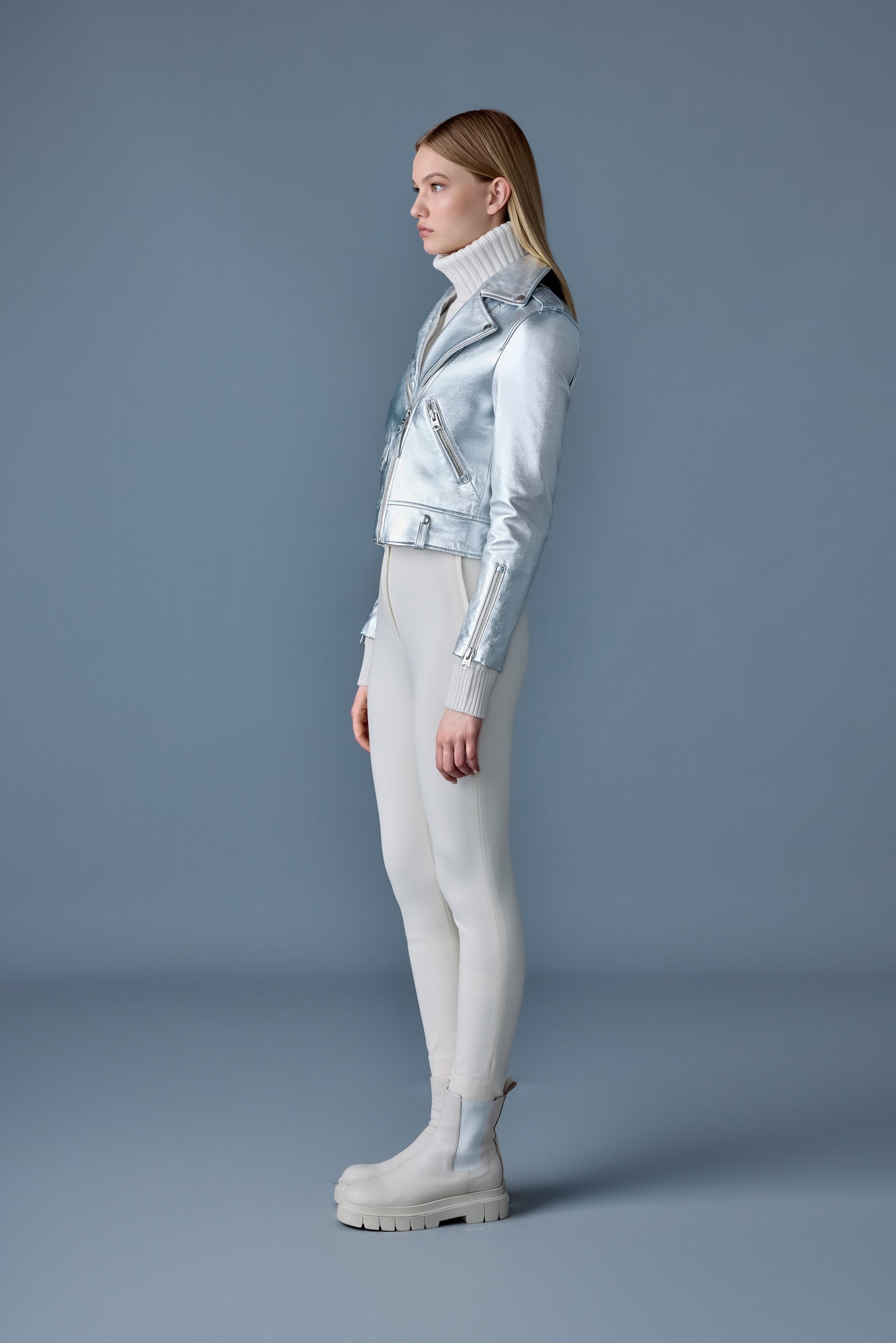 BAYA (R) Leather biker jacket - 3