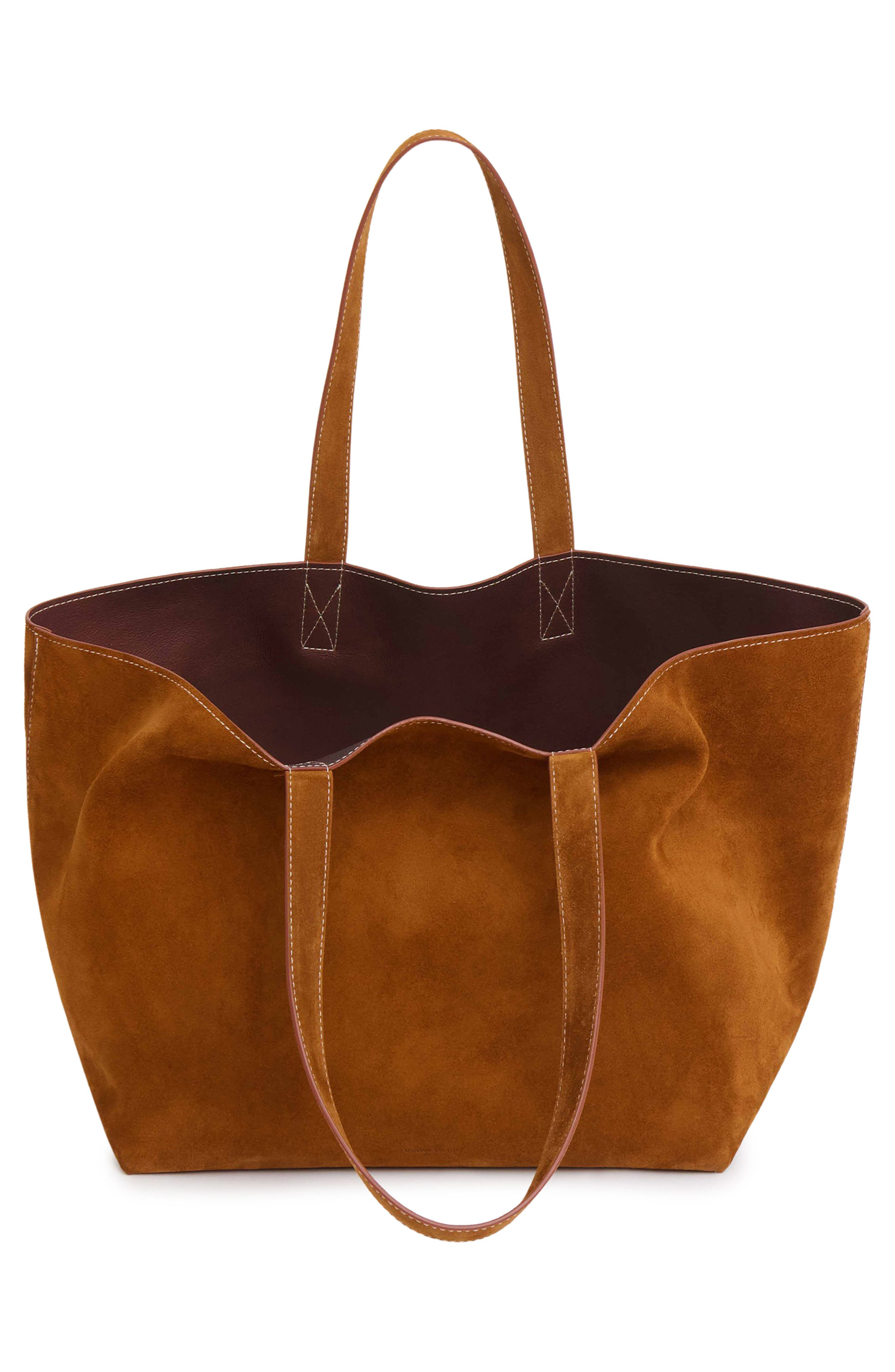 Mansur Gavriel Suede Tote in Saddle at Nordstrom - 3