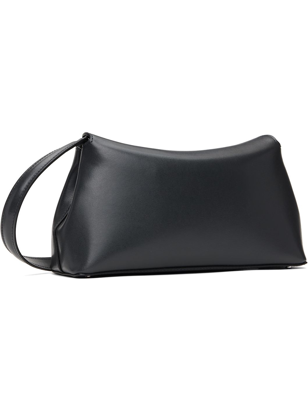 Gray T-Lock Leather Clutch - 3
