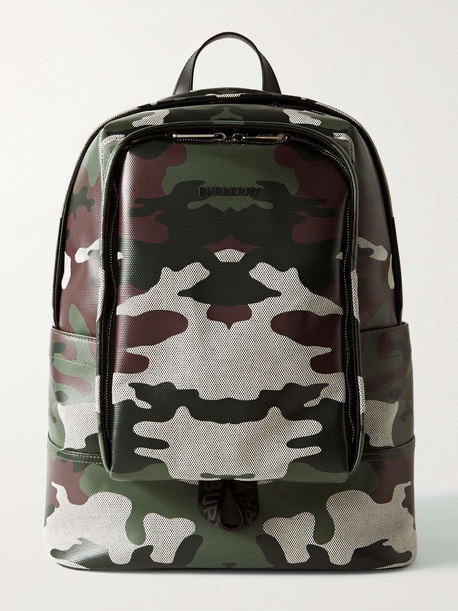 Logo-Appliquéd Camouflage-Print Coated-Canvas Backpack - 1