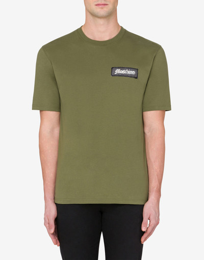 Moschino LOGO LABEL ORGANIC JERSEY T-SHIRT outlook