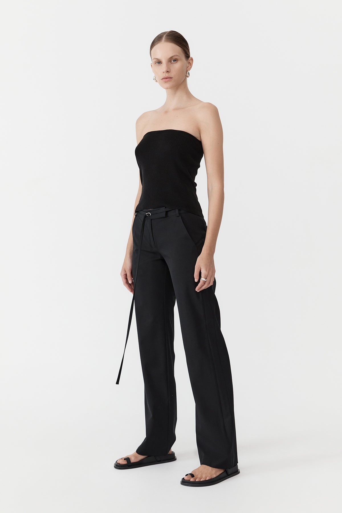 90s Panelled Pants - Black - 4