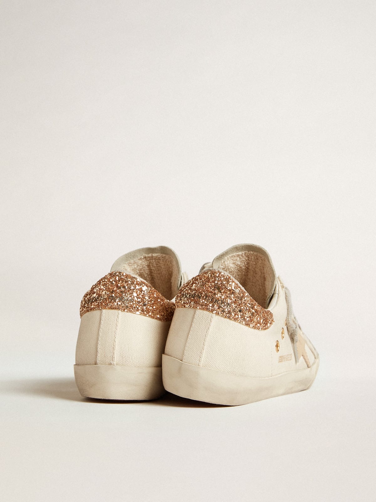 Super-Star LTD in canvas with sand star and glitter heel tab - 3