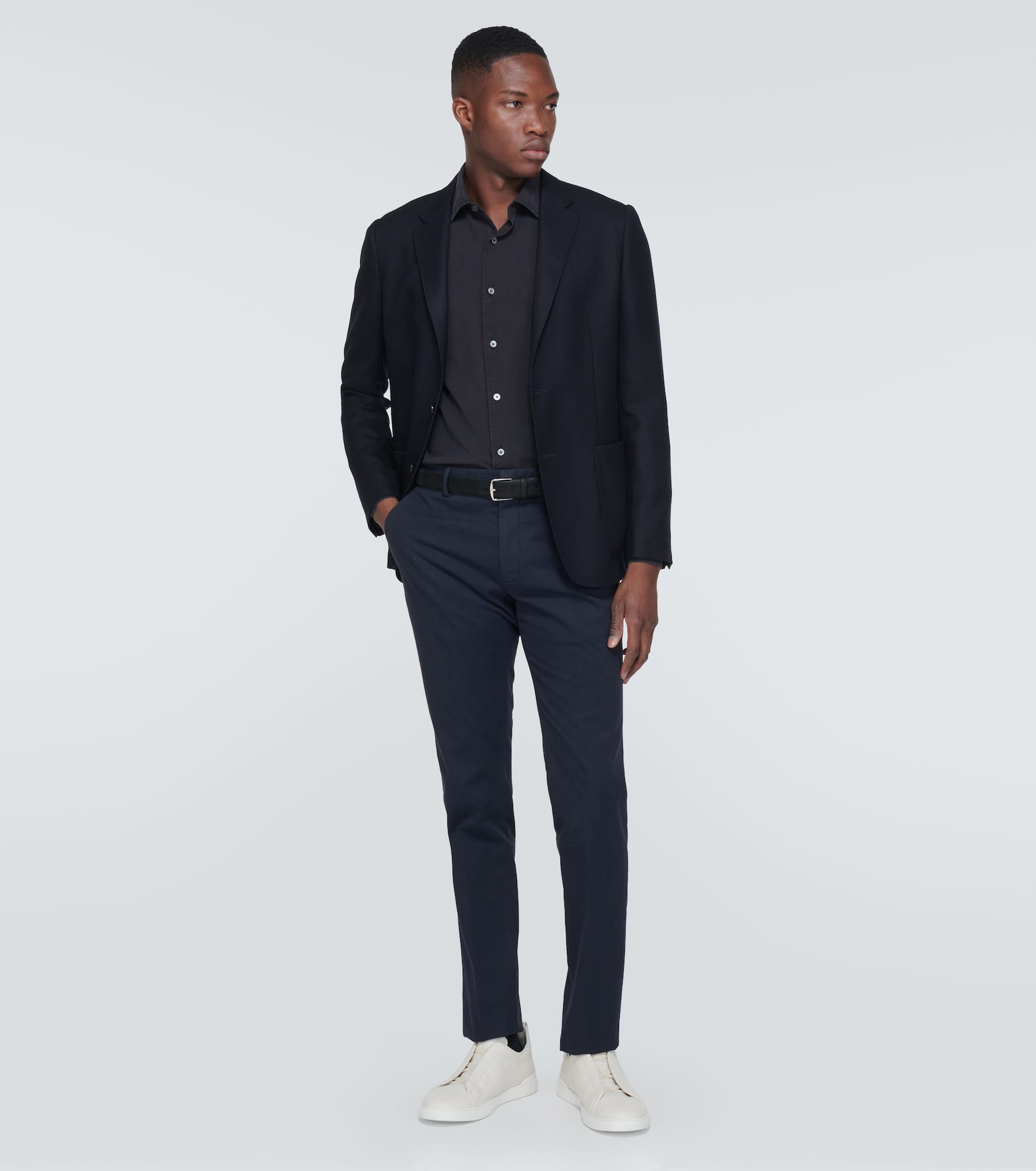 Cotton blend chinos - 2
