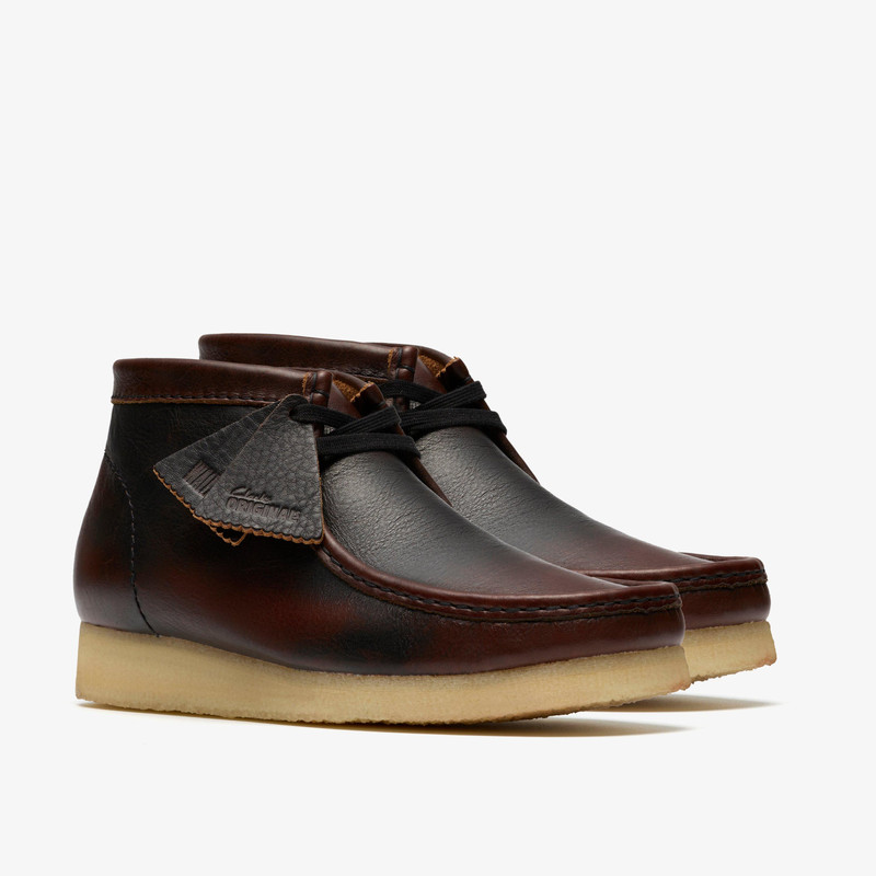 Wallabee Boot Dark Tan Combination 4