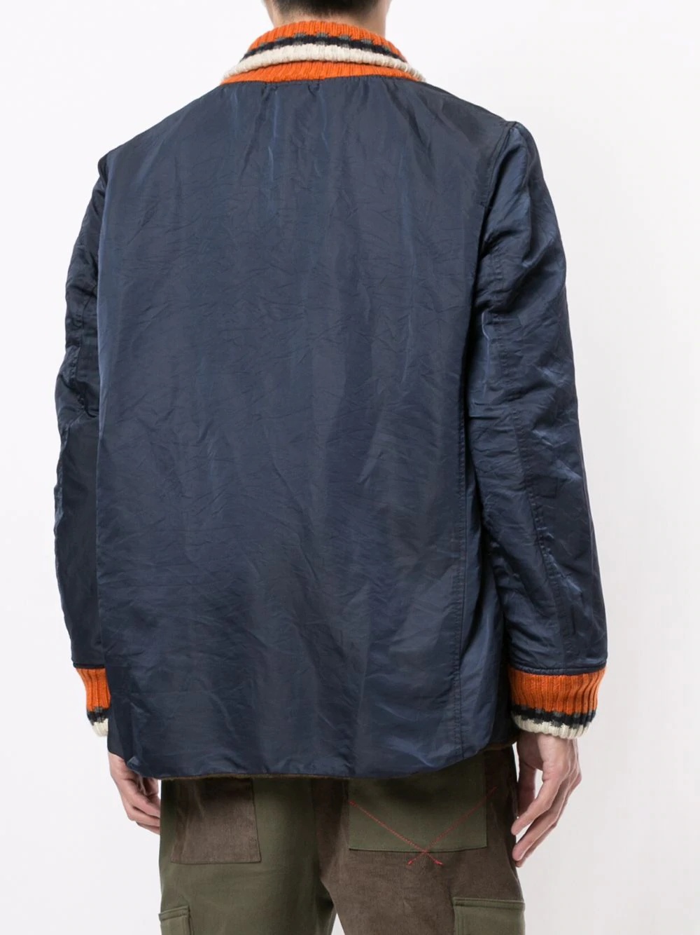 contrast-panel jacket - 4