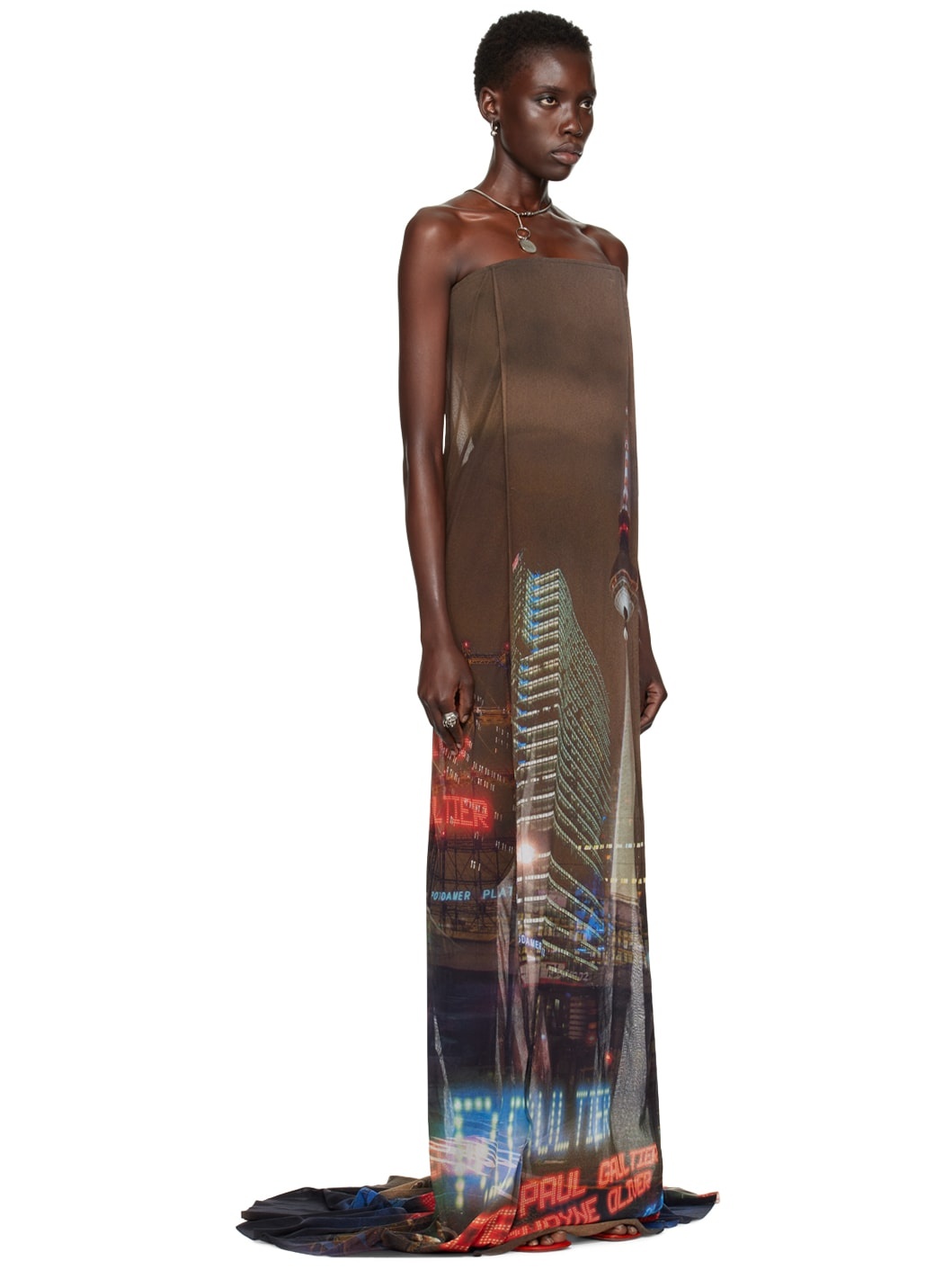 Brown Shayne Oliver Edition Maxi Dress - 2