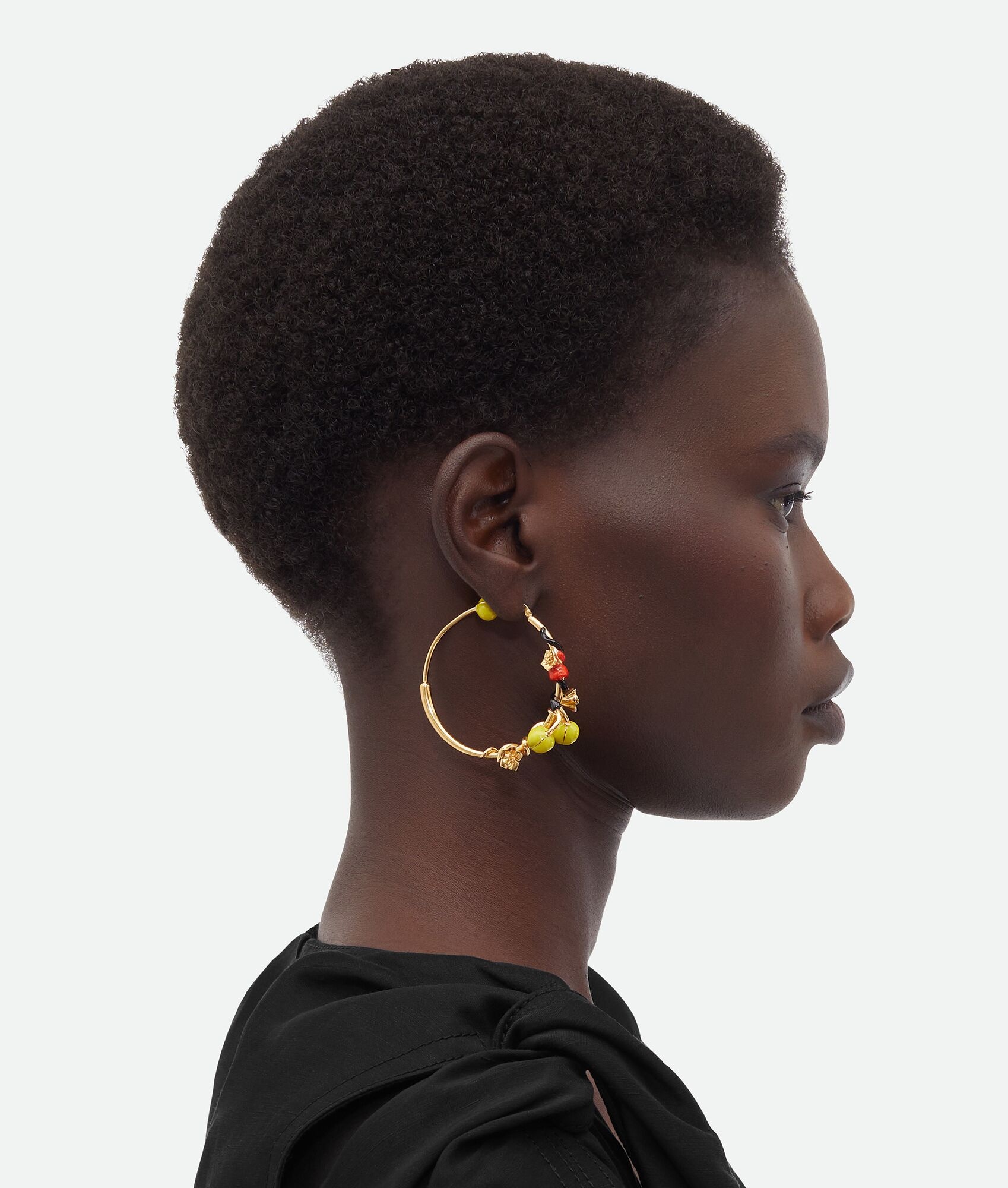 Flower Hoop Earrings - 4